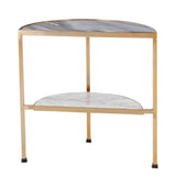 Bloomingville Beistelltisch Bloomingville Clint Beistelltisch, Grau, Marmor