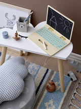 Bloomingville Laptop aus Holz mit Kreidetafel