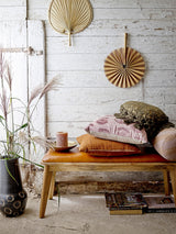 Bloomingville Kissen Bloomingville Katrin Kissen, Braun, Recycelte Baumwolle