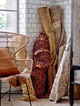 Bloomingville Kissen Bloomingville Kita Kissen, Braun, Baumwolle