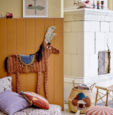 Bloomingville Kissen Bloomingville MINI Kita Kissen, Violett, Baumwolle