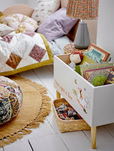 Bloomingville Kissen Bloomingville MINI Kita Kissen, Violett, Baumwolle