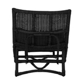 Bloomingville Lounge Sessel Bloomingville Baz Loungesessel, Schwarz, Rattan