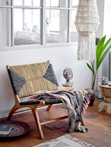 Bloomingville Lounge Sessel Bloomingville CREATIVE COLLECTION Grant Loungesessel, Schwarz, Teakholz