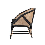 Bloomingville Lounge Sessel Bloomingville Loue Loungesessel, Schwarz, Rattan