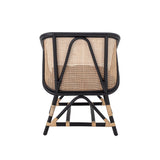 Bloomingville Lounge Sessel Bloomingville Loue Loungesessel, Schwarz, Rattan