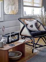 Bloomingville Lounge Sessel Bloomingville Loue Loungesessel, Schwarz, Rattan