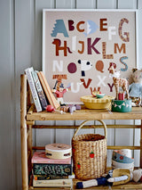 Bloomingville MINI Bloomingville MINI Memmo Illustration mit Rahmen, Weiá, Kiefer