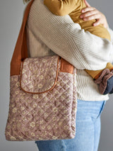 Bloomingville MINI Bloomingville MINI Thanne Wickelauflage, Braun, Baumwolle