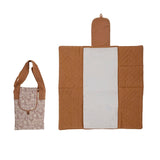 Bloomingville Wickelauflage Bloomingville MINI Thanne Wickelauflage, Braun, Baumwolle