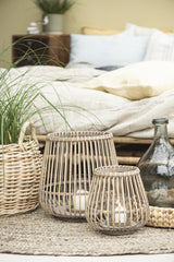 IB Laursen Vase IB Laursen Glasballon Vase Grau, 36 cm