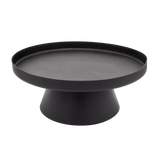 LaLe Living Dekotablett LaLe Living Ständer mit Dekotablett Enisa in Schwarz, Ø 26 cm