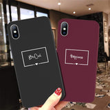 LaLe Living Handyhülle "Be Cool" in Schwarz, Apple iPhone XS/X