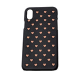LaLe Living Handyhülle Herzen Motiv in Schwarz, Apple iPhone XS/X