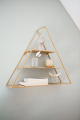 LaLe Living Regal LaLe Living Regal Efe aus Eisen in Gold, 60 x 15cm
