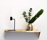 LaLe Living Wandregal "Raf" aus Eisen in Gold, 44x11,5cm