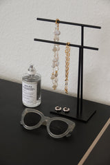 LaLe Living Schmuckständer LaLe Living Schmuckständer Butik aus Eisen in Schwarz, 25 x 18,5 cm