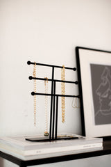 LaLe Living Schmuckständer LaLe Living Schmuckständer Ela aus Eisen in Schwarz, 25x5 cm