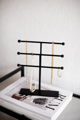 LaLe Living Schmuckständer LaLe Living Schmuckständer Ela aus Eisen in Schwarz, 25x5 cm