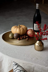 LaLe Living Deko-Tablett "Tepsi" aus Aluminium, Ø37cm