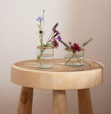 LaLe Living Vase LaLe Living Vase Buket 2er-Set aus Eisen und Glas,  Ø6cm H:8cm