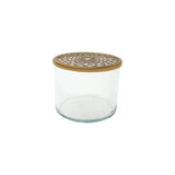 LaLe Living Vase Buket Ikebana aus Eisen und Glas, Ø8cm H:6cm