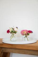 LaLe Living Vase LaLe Living Vase Buket Ikebana 2er-Set aus Eisen und Glas,  H:6cm / H:8cm