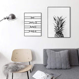 LaLe Living Bild Leinwanddruck mit Ananas Motiv