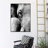 LaLe Living Bild Leinwanddruck mit Elefant A4 21x30cm