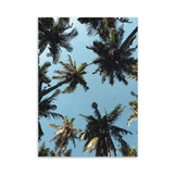 LaLe Living Bild Leinwanddruck mit Palmen A4 21x30cm