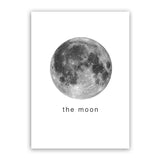 LaLe Living Bild Leinwanddruck "the moon" A4 21x30cm