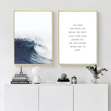 LaLe Living Bild Leinwanddruck Welle, 21 x 30xm