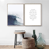 LaLe Living Bild Leinwanddruck Welle, 21 x 30xm