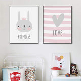 LaLe Living Leinwandbild mit niedlichem Bunny A4 21x30cm