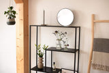 LaLe Living Wandspiegel Selma in Schwarz, Ø30 cm