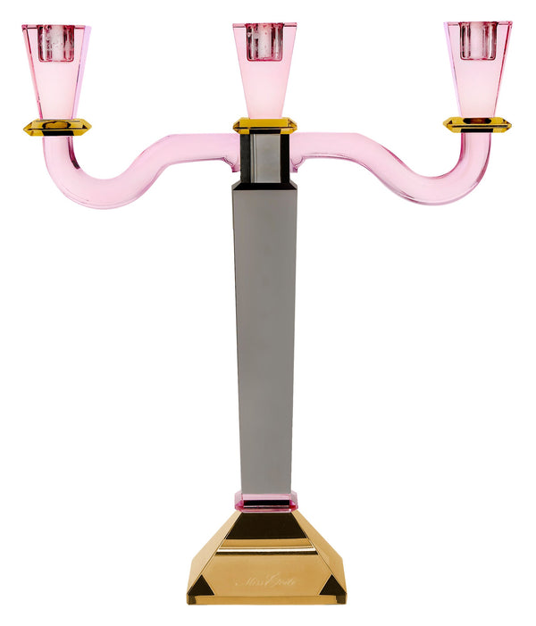 Miss Etoile Miss Etoile ME Crystall 3-armed candlestick