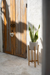 Bazar Bizar Blumentopf Default Bazar Bizar Chalk Blumentopf, Betongrau/Natur, L