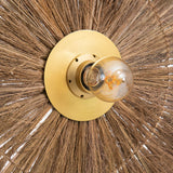Bazar Bizar Wandlampe Default Bazar Bizar Chi-Chi Wandleuchte Lampenschirm, Natur Messing, L