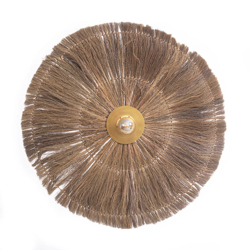 Bazar Bizar Wandlampe Default Bazar Bizar Chi-Chi Wandleuchte Lampenschirm, Natur Messing, L