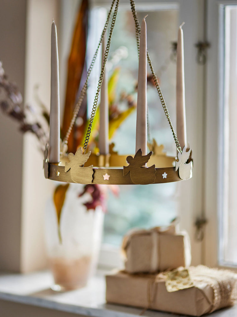 Bloomingville Elmir Adventskerzenständer, Gold, Metall – LaLe Living