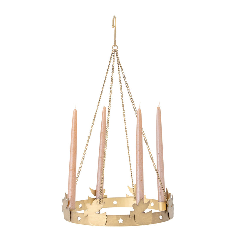 Bloomingville Elmir Adventskerzenständer, Gold, Metall – LaLe Living