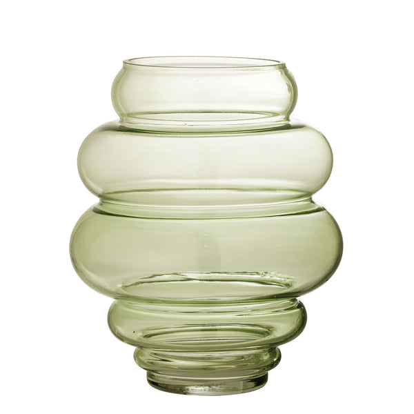 Bloomingville Bloomingville Annhelene Vase, Grün, Glas