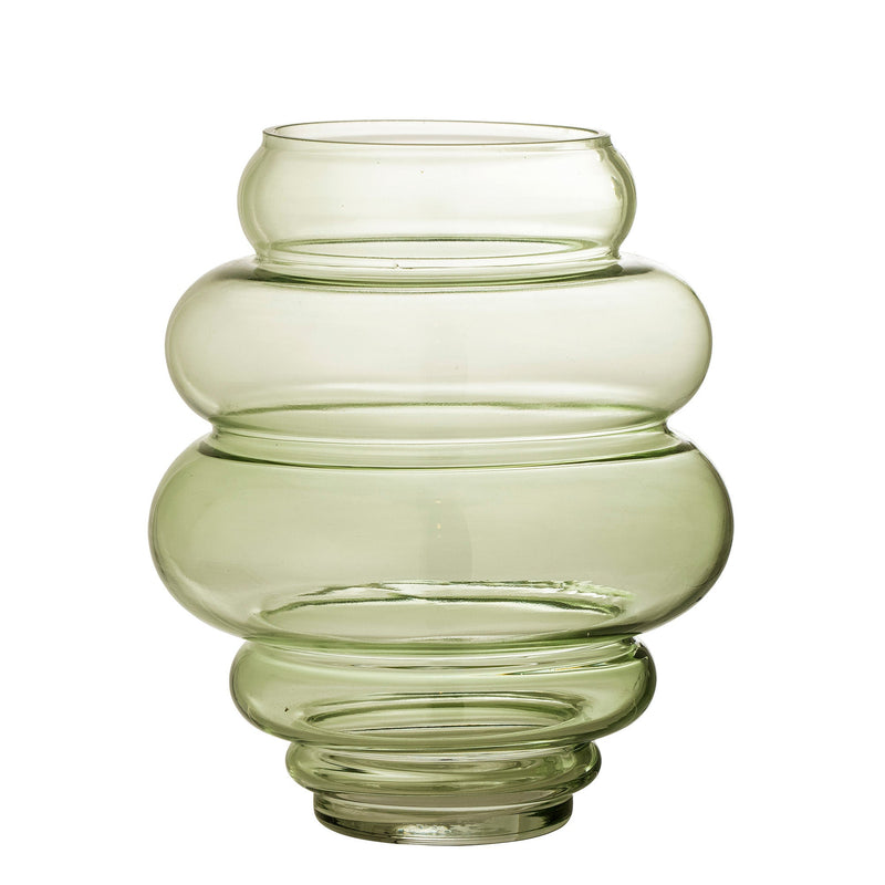 Bloomingville Bloomingville Annhelene Vase, Grün, Glas