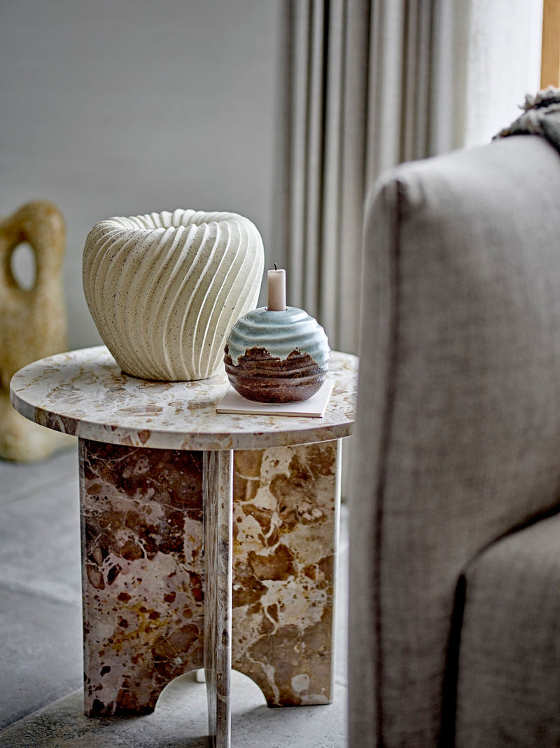 Bloomingville Bloomingville Jasmia Beistelltisch, Braun, Marmor