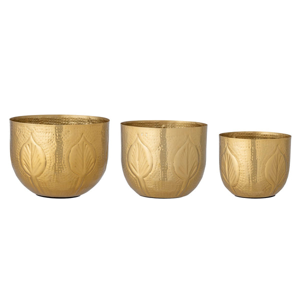 Bloomingville Blumentopf Bloomingville Creative Collection Bati Blumentopf, Brass, Eisen