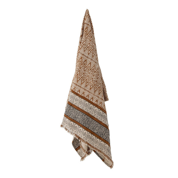 Bloomingville Decke Bloomingville Creative Collection Madigan Decke, Braun, Baumwolle