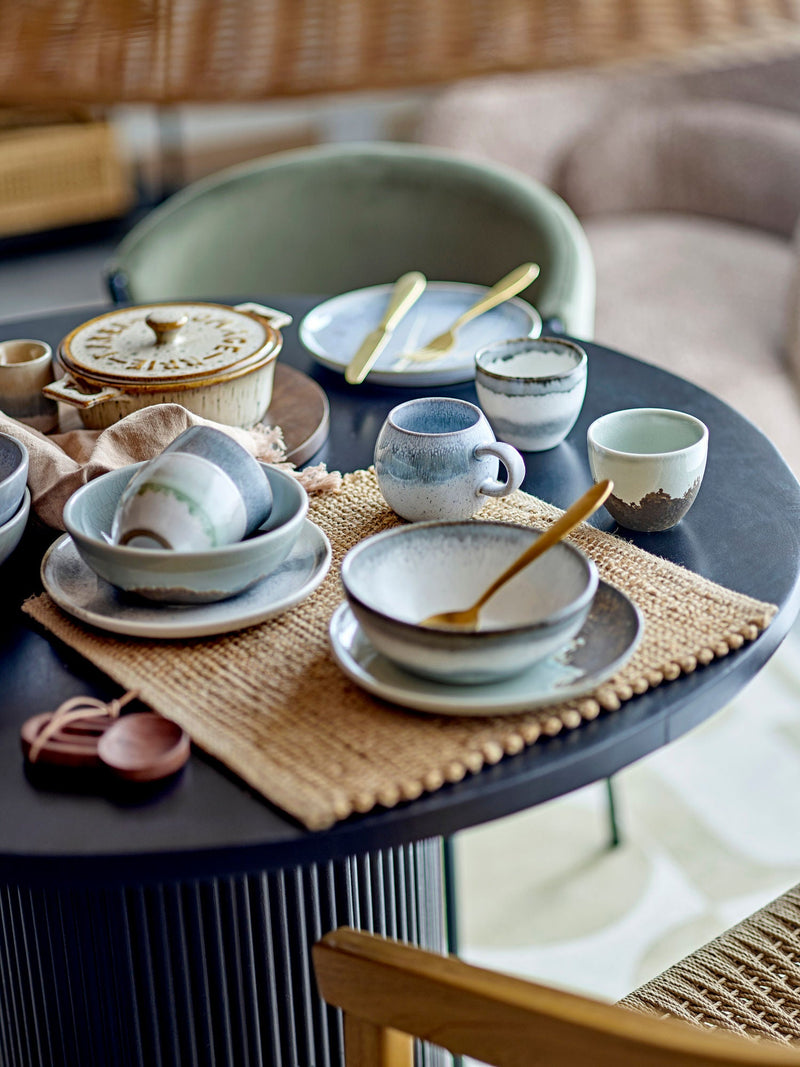 Bloomingville Paula Frühstück Set, Blau, Steingut – LaLe Living