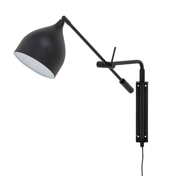 Bloomingville Lampe Bloomingville Lyam Wandleuchte, Schwarz, Metall