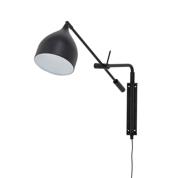 Bloomingville Lampe Bloomingville Lyam Wandleuchte, Schwarz, Metall