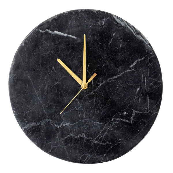 Bloomingville Uhr Bloomingville Jamin Wanduhr, Schwarz, Marmor